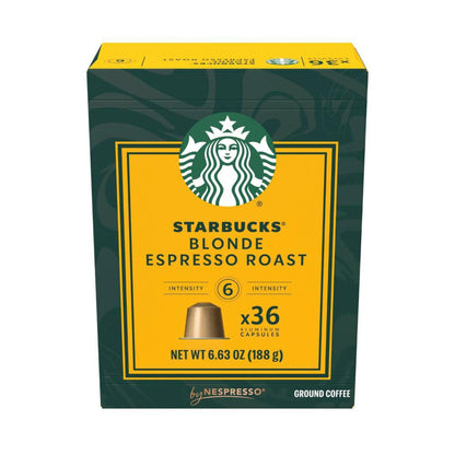 Starbucks By Nespresso Compatible Capsules Blonde Espresso - 36 pack