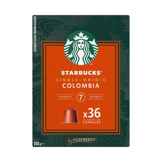 Starbucks By Nespresso Single Origin Colombia Coffee Pods Intensity 7 Capsules - 36 pack