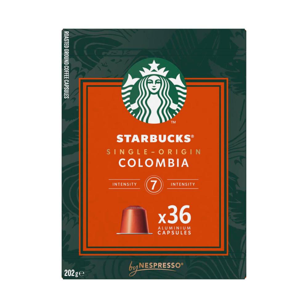 Starbucks By Nespresso Single Origin Colombia Coffee Pods Intensity 7 Capsules - 36 pack
