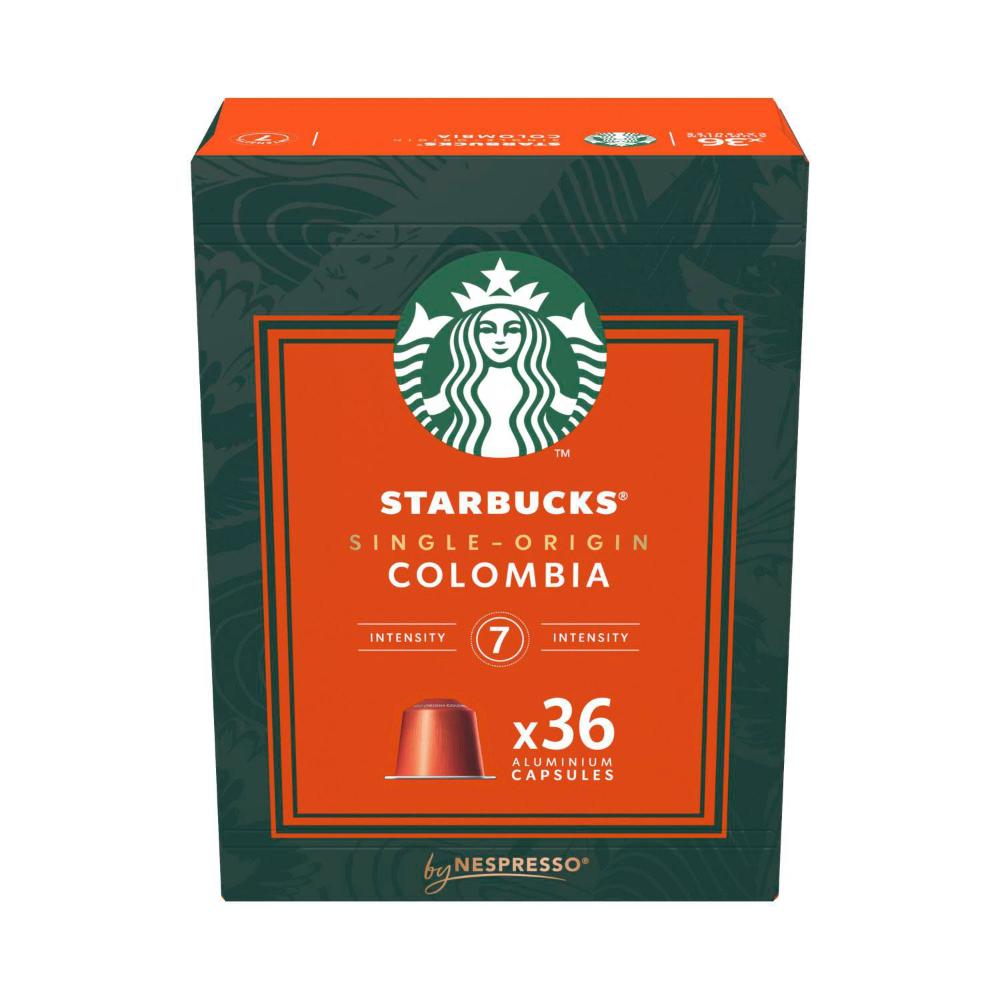 Starbucks By Nespresso Single Origin Colombia Coffee Pods Intensity 7 Capsules - 36 pack