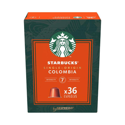 Starbucks By Nespresso Single Origin Colombia Coffee Pods Intensity 7 Capsules - 36 pack