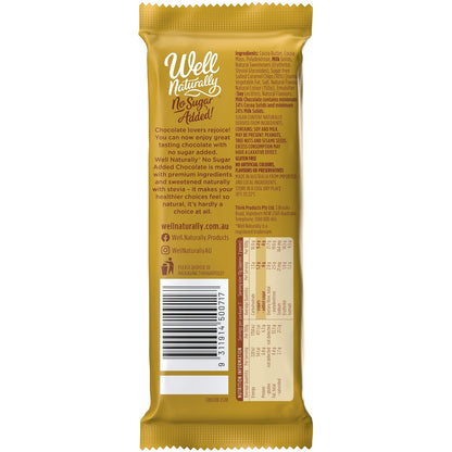 Well Naturally No Sugar Added Chocolate Salted Caramel 90g