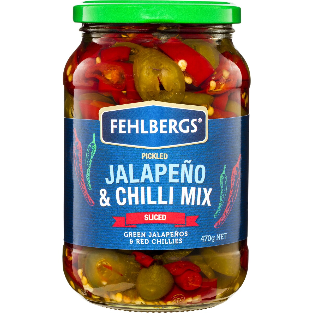Fehlbergs Jalapenos & Chilli Mix 470g