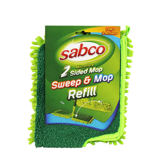 Sabco Microfibre 2 Sided Mop Sweep & Mop Refill Pad