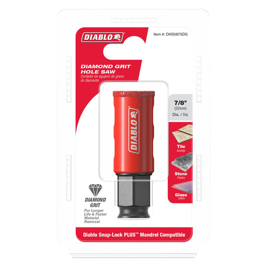 Diablo Diamond Grit Hole Saw - 7/8"