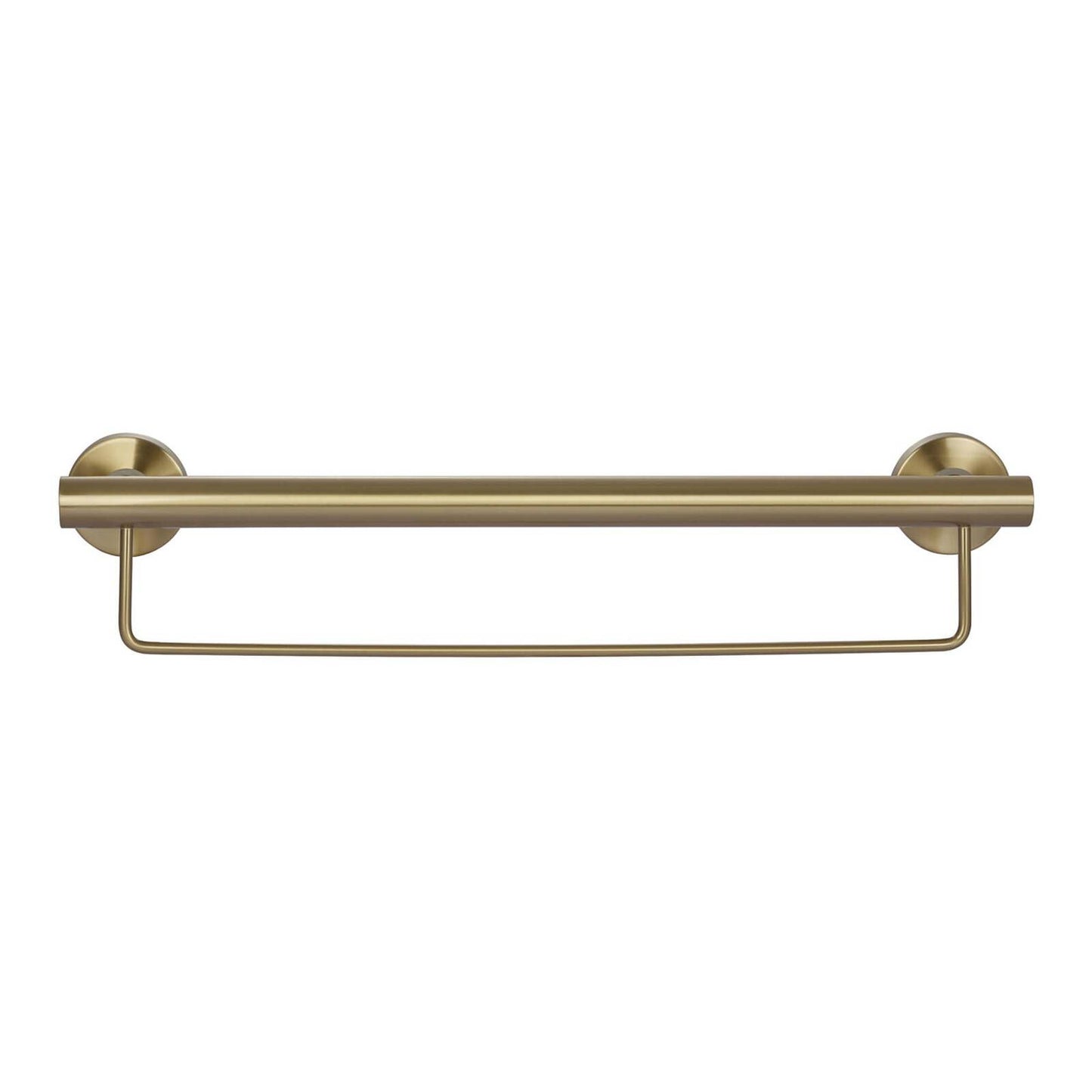 Evekare Towel Rail with Grab Rail - 600mm - Brushed Brass