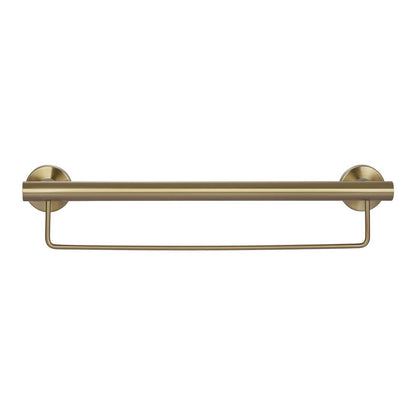 Evekare Towel Rail with Grab Rail - 600mm - Brushed Brass