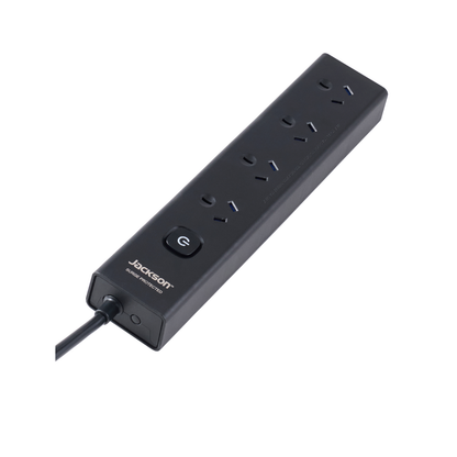 Jackson Powerboard - 4 Outlet - 1.8m - Black