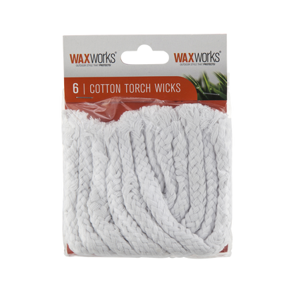 Waxworks Cotton Wicks - 6 Pack