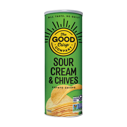 The Good Crisp Co Potato Crisps Sour Cream & Chives - 160g