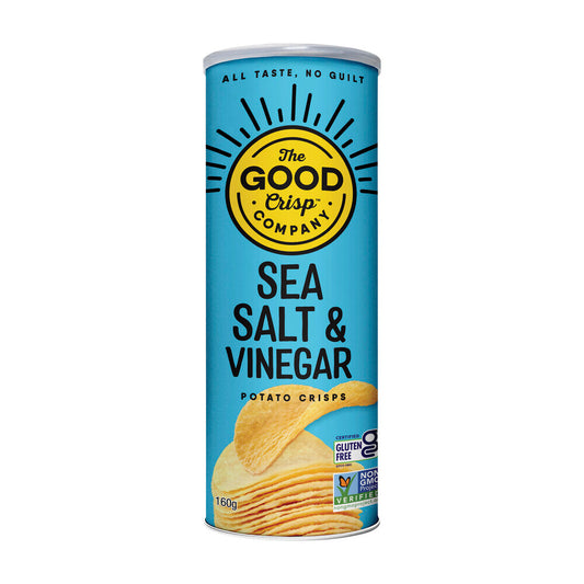 The Good Crisp Co Potato Crisps Sea Salt & Vinegar - 160g