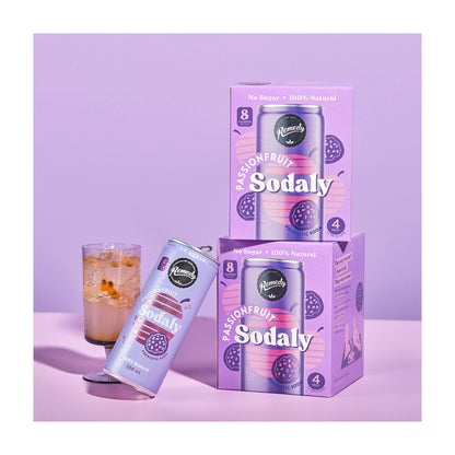 Remedy Sodaly Passionfruit 250ml - 4 pack