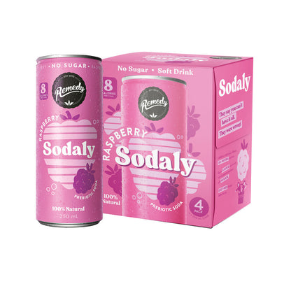 Remedy Sodaly Raspberry 250ml - 4 pack