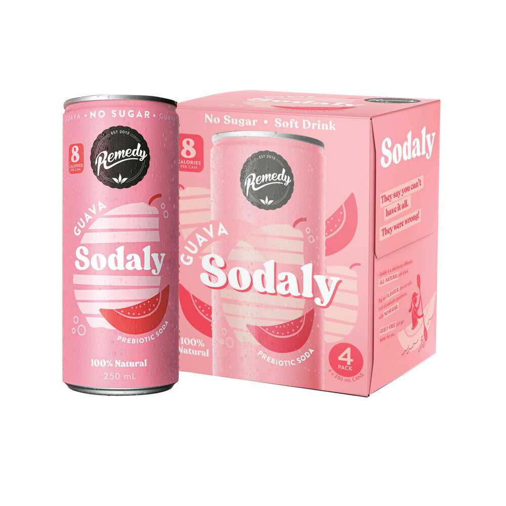 Remedy Sodaly Guava 250ml - 4 pack
