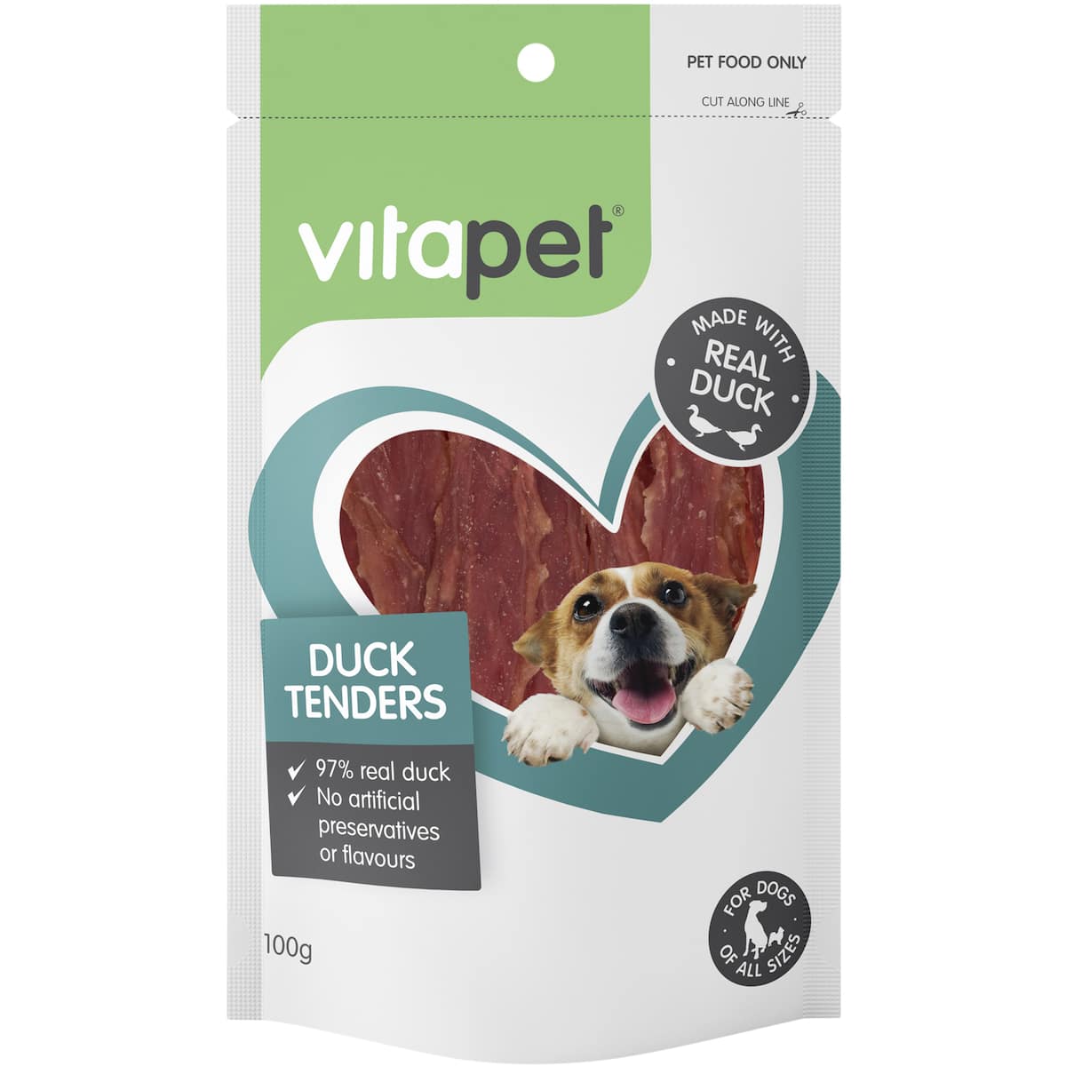 Vita Pet Duck Tenders Dog Treats 100g