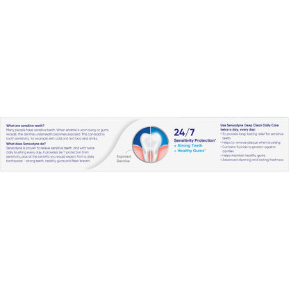 Sensodyne Daily Care Deep Clean Sensitive Toothpaste 100g