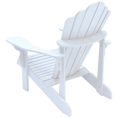 Leisure Line Adirondack Chair 107617 White Recycled Maintenance-Free