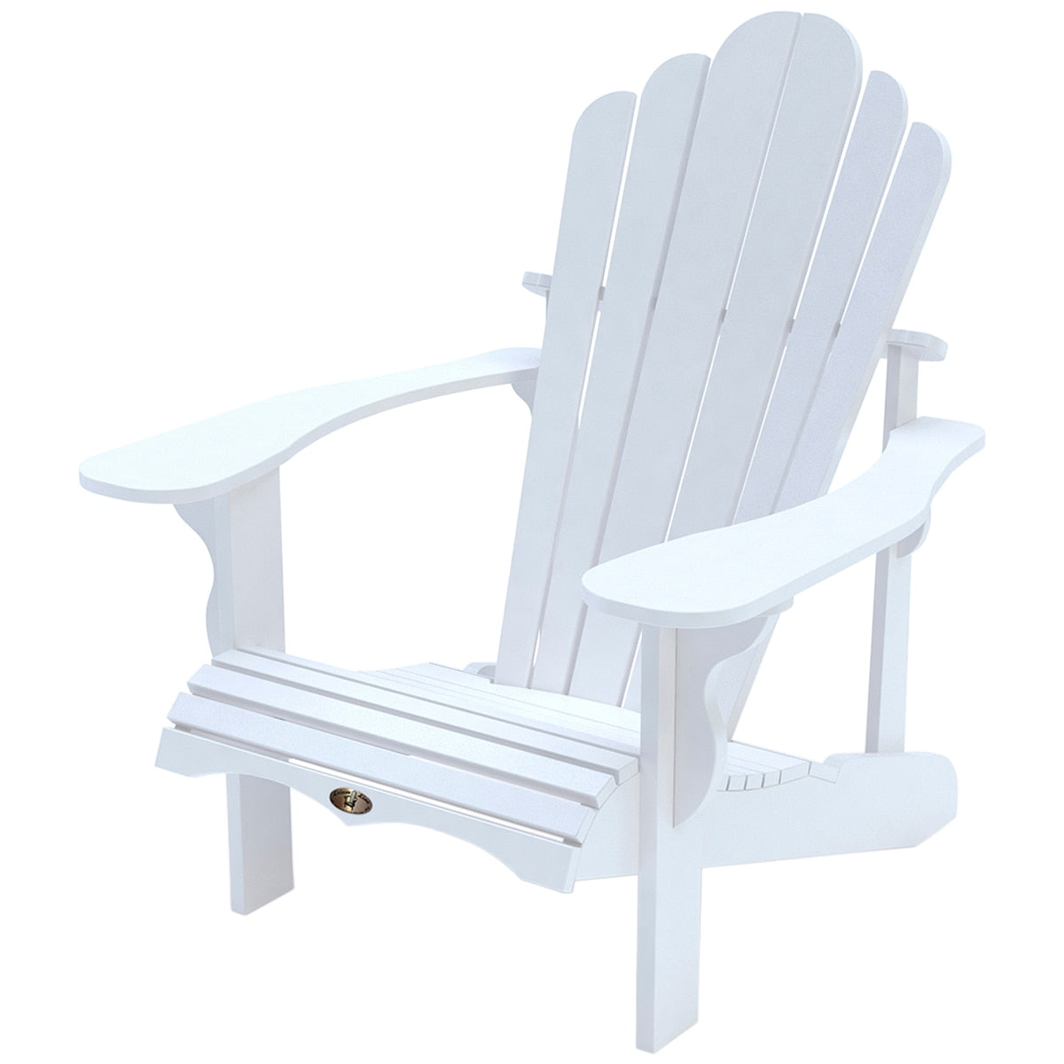Leisure Line Adirondack Chair 107617 White Recycled Maintenance-Free