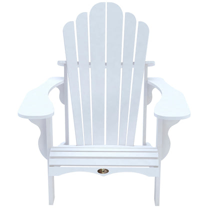 Leisure Line Adirondack Chair 107617 White Recycled Maintenance-Free