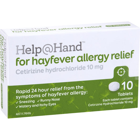 Help@hand Hayfever Allergy Relief Tablets 10 Pack