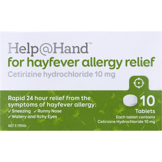 Help@hand Hayfever Allergy Relief Tablets 10 Pack