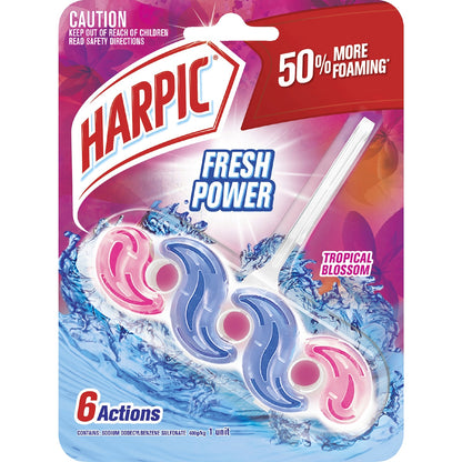 Harpic Fresh Power Tropical Blossom Toilet Cleaner Block Each
