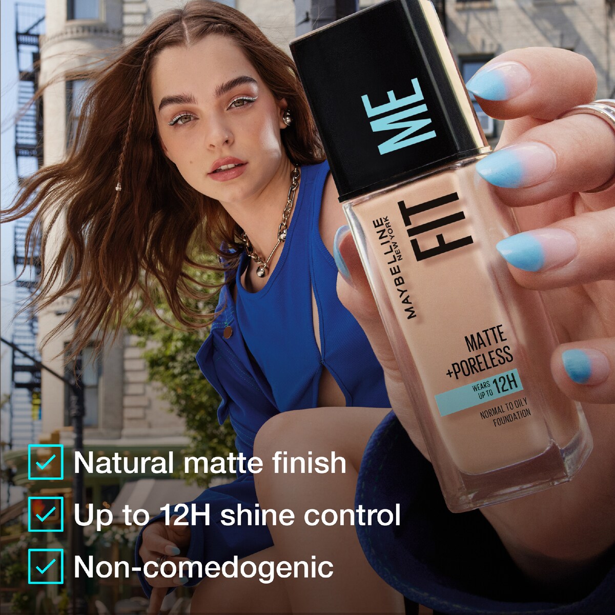 Maybelline Fit Me Matte & Poreless Foundation - Porcelain 110 30ml
