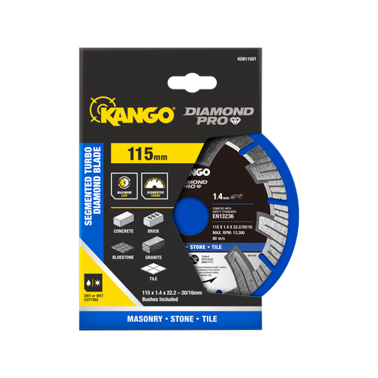 Kango Diamond Saw Blade 115mm Turbo Dry Cutting