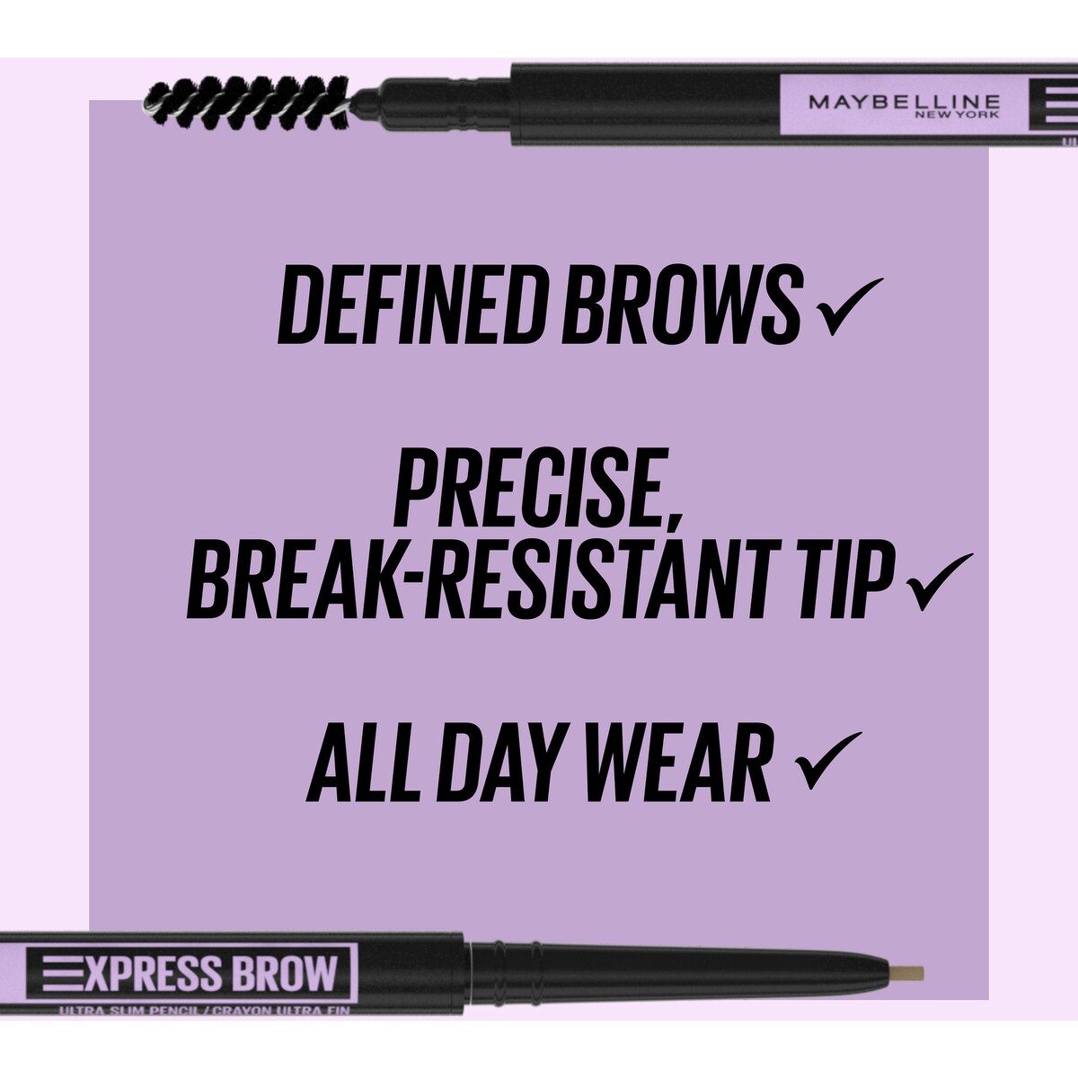 Maybelline Brow Ultra Slim Eyebrow Pencil - Deep Brown 90mg