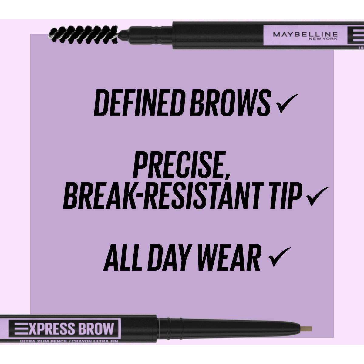 Maybelline Brow Ultra Slim Eyebrow Pencil - Deep Brown Each
