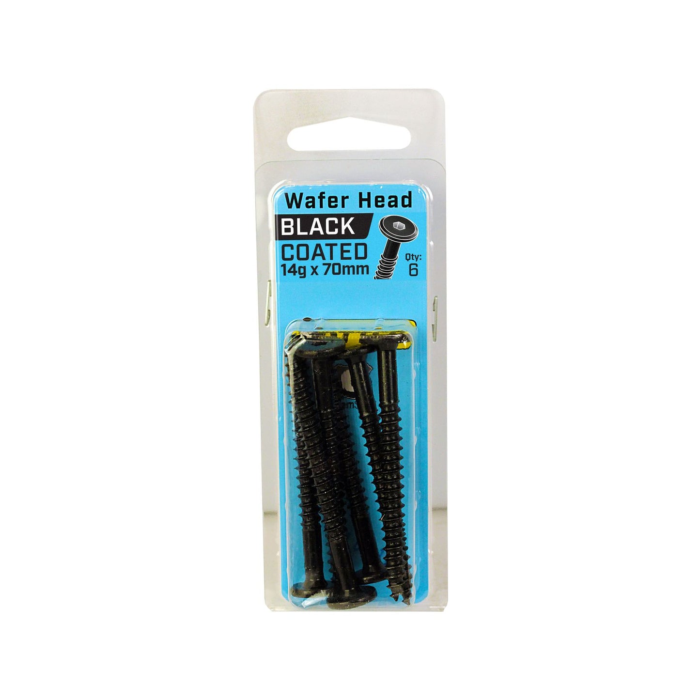 Otter Black Wafer Screws - 14 x 70mm - 25 Pack
