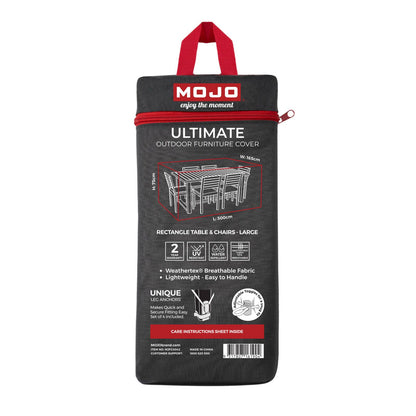 Mojo Large Rectangle Table & Chairs Cover - 3000 x 1650mm