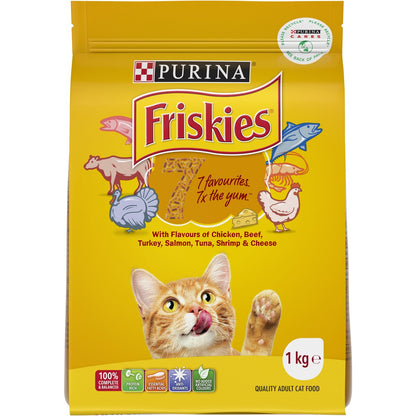 Friskies Adult 7 Dry Cat Food Adult 1kg