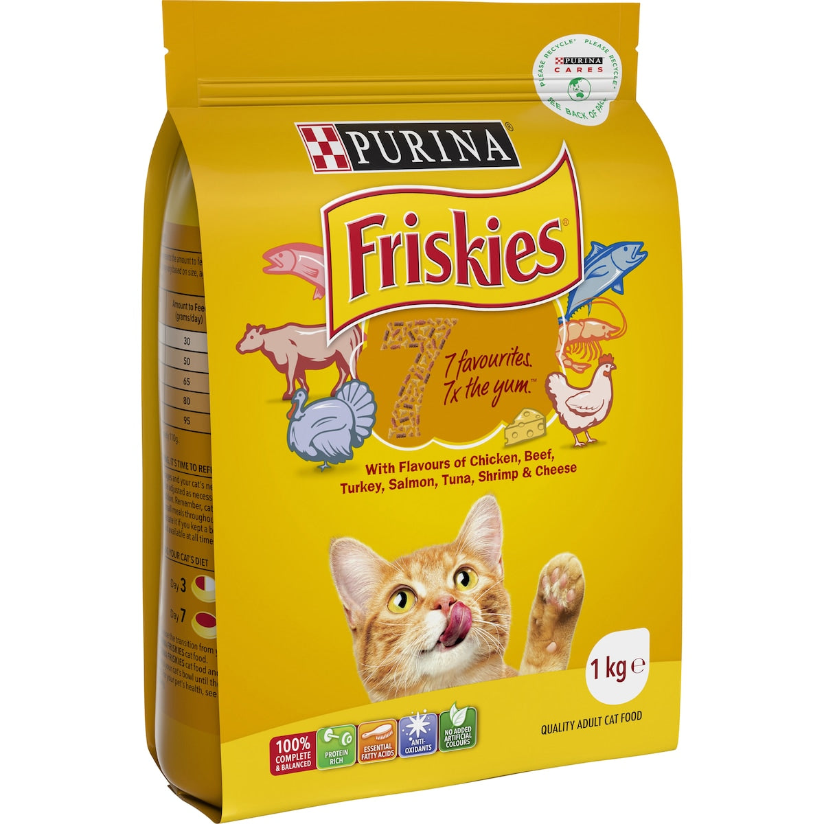 Friskies Adult 7 Dry Cat Food Adult 1kg