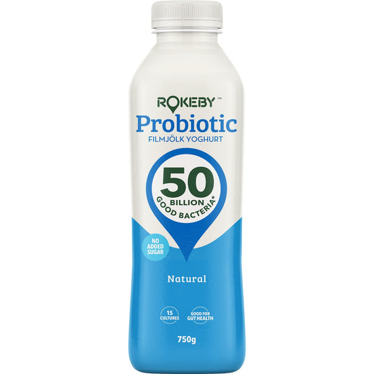 Rokeby Probiotic Filmjolk Yoghurt Natural 750g