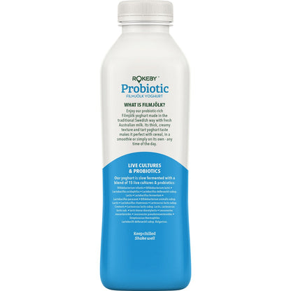 Rokeby Probiotic Filmjolk Yoghurt Natural 750g