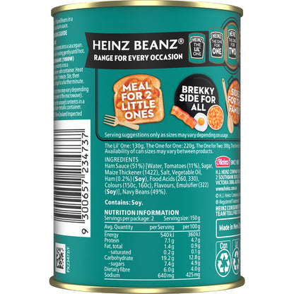 Heinz Beanz Canned Baked Beans In Ham Sauce 300g
