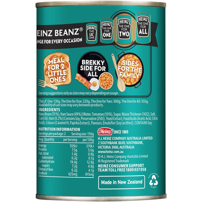 Heinz Beanz Canned Baked Beans In Ham Sauce 300g