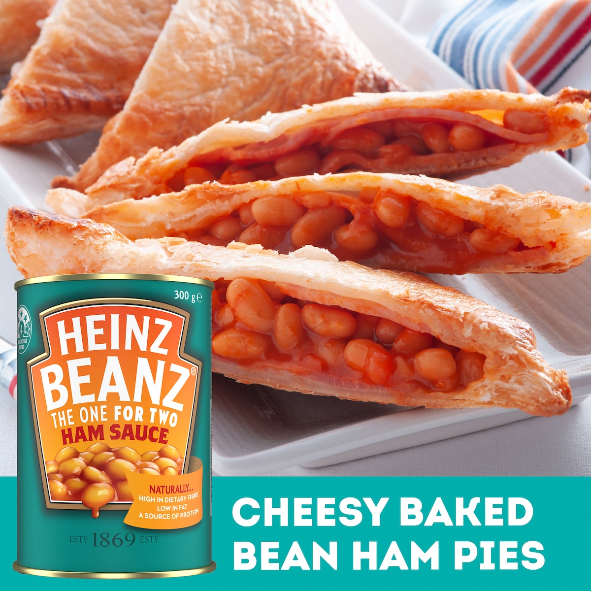 Heinz Beanz Canned Baked Beans In Ham Sauce 300g
