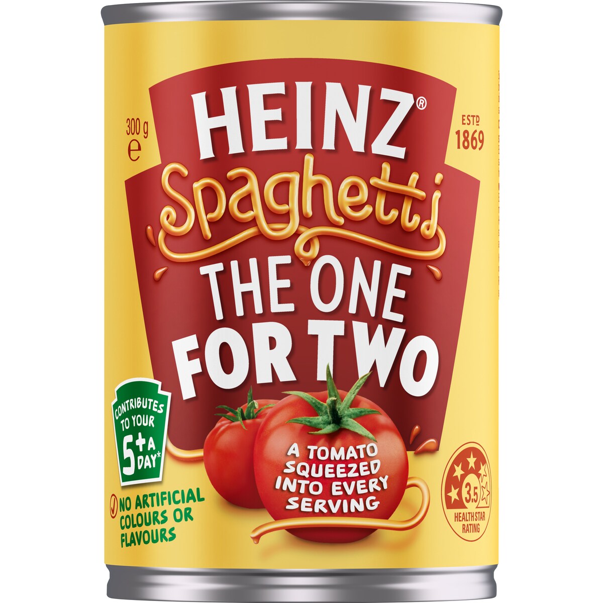 Heinz Spaghetti In Tomato Sauce Pasta Tinned Spaghetti 300g
