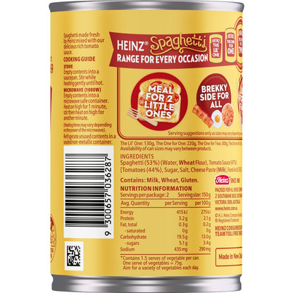 Heinz Spaghetti In Tomato Sauce Pasta Tinned Spaghetti 300g