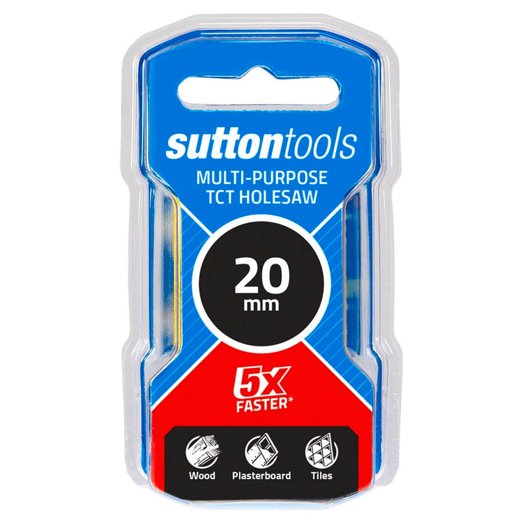 Sutton Tools 20mm TCT Multi Purpose Seamless Holesaw