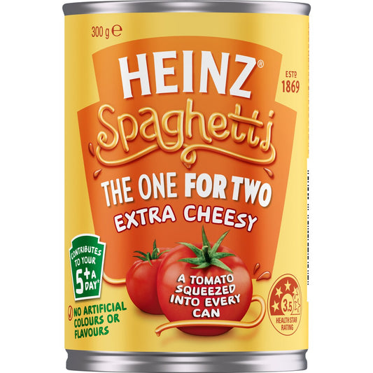 Heinz Spaghetti Extra Cheesy Pasta Canned Spaghetti 300g