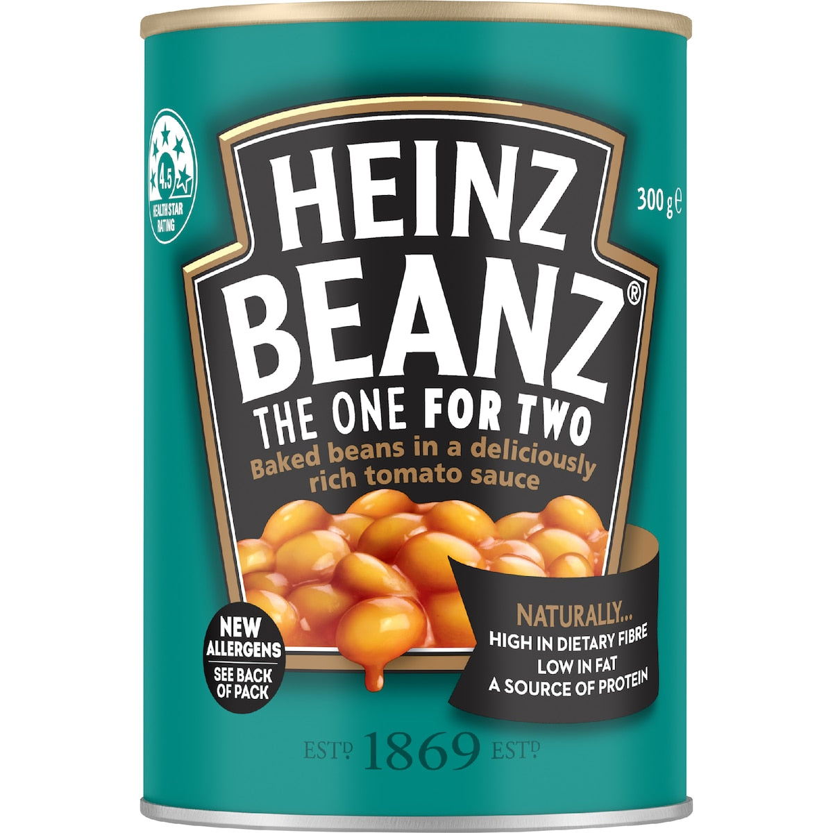 Heinz Beanz Canned Baked Beans In Tomato Sauce 300g