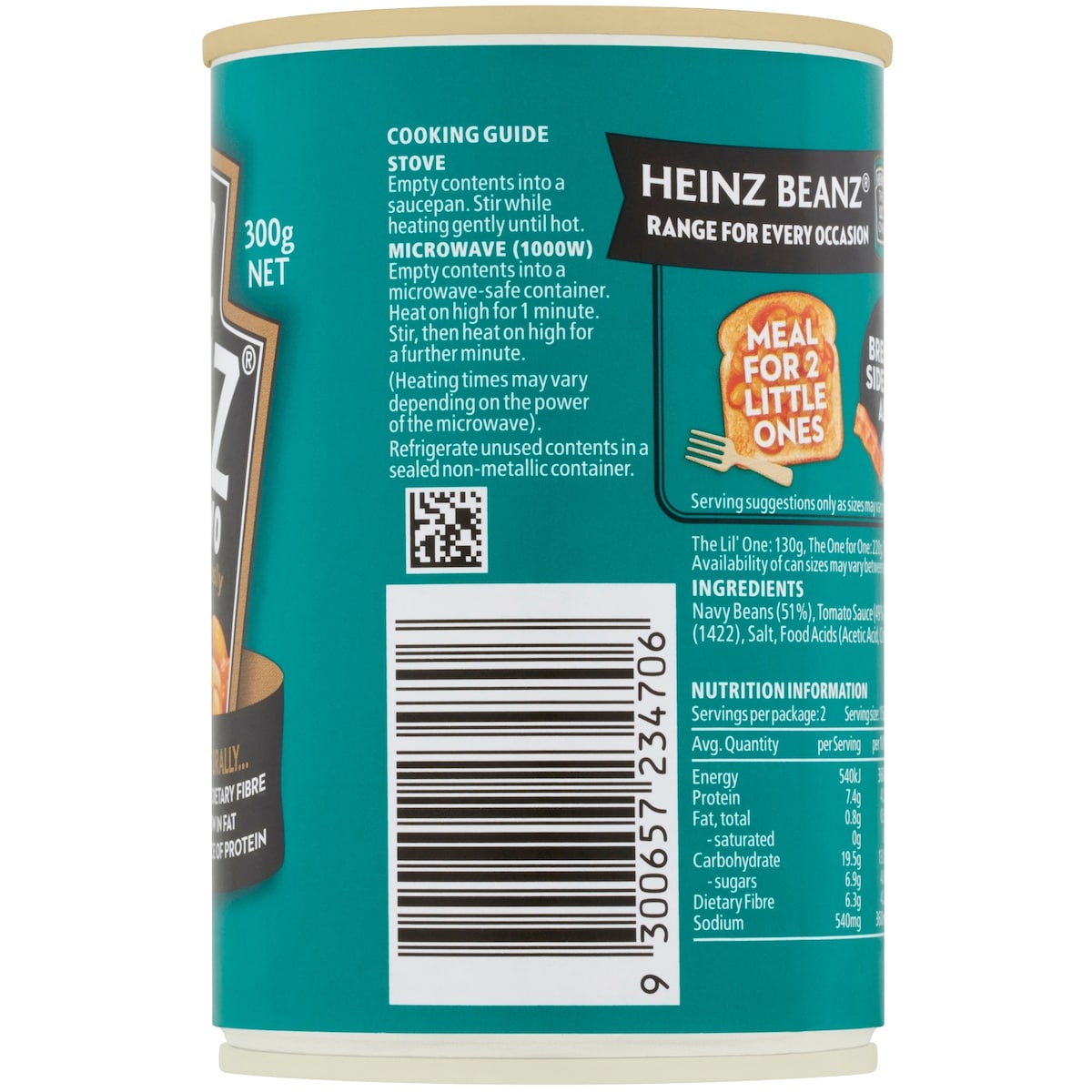 Heinz Beanz Canned Baked Beans In Tomato Sauce 300g