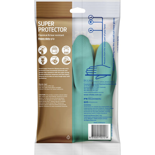 Vileda Ansell Super Protector Gloves Small Pair each
