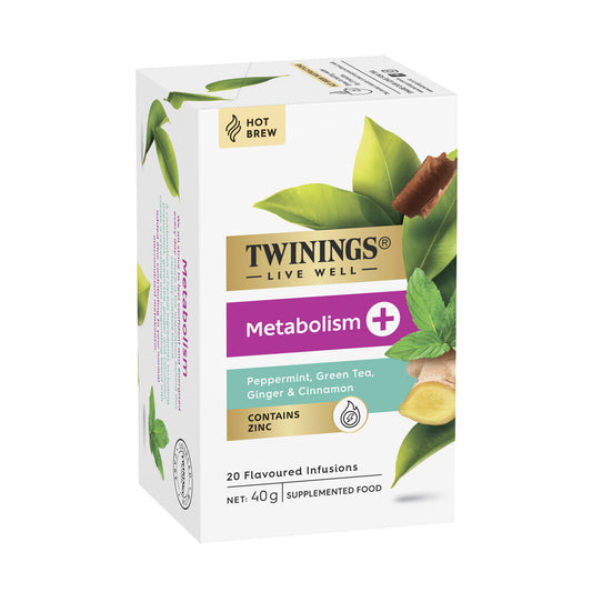 Twinings Livewell Metabolism + Zinc Tea Bag - 20 pack