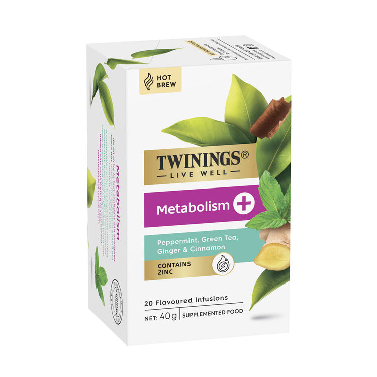 Twinings Livewell Metabolism + Zinc Tea Bag - 20 pack