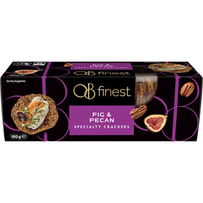 Ob Finest Speciality Crackers Fig & Pecan 150g