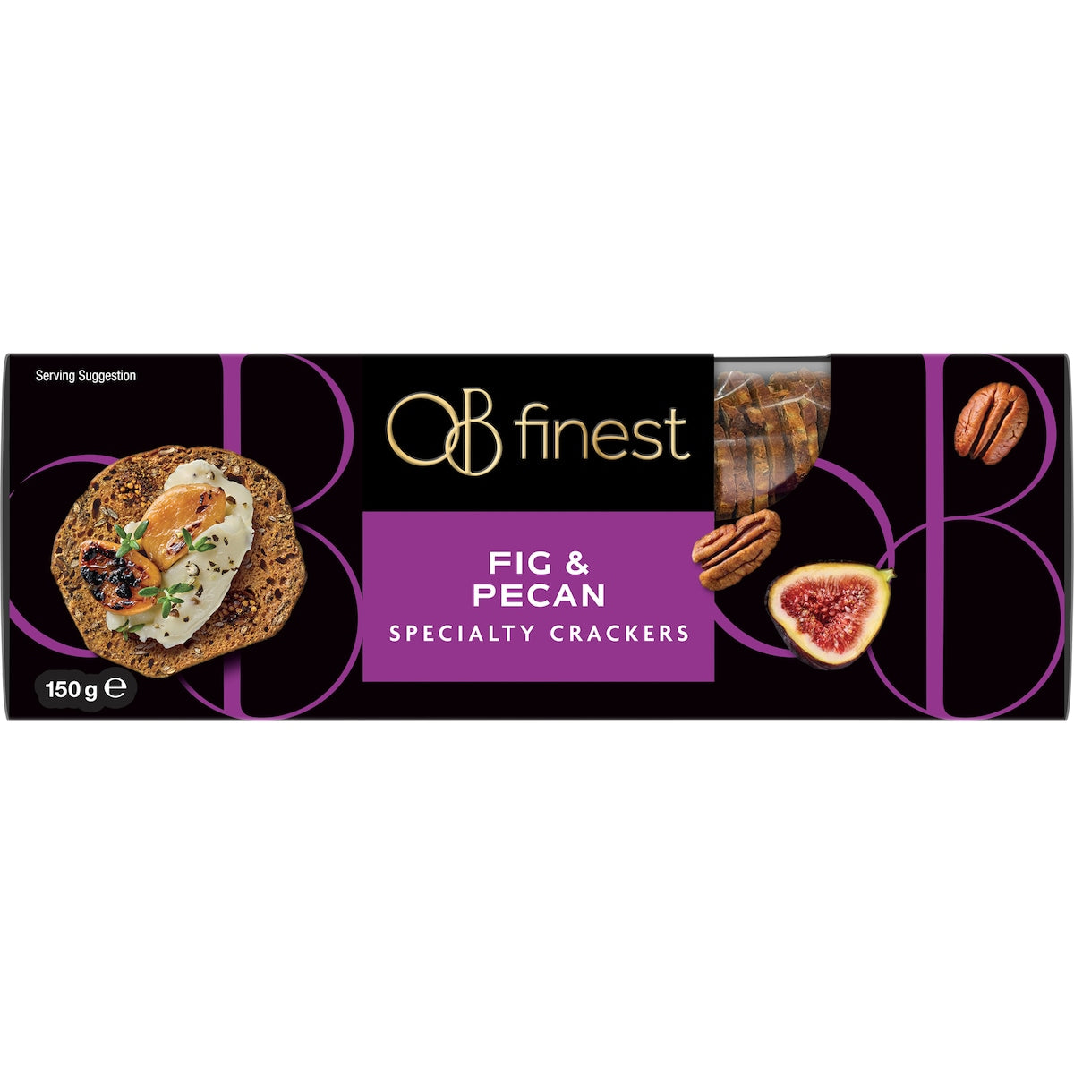 Ob Finest Speciality Crackers Fig & Pecan 150g